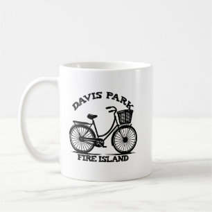 Taza De Café Parque Davis Isla del Fuego Bicicleta verano playa