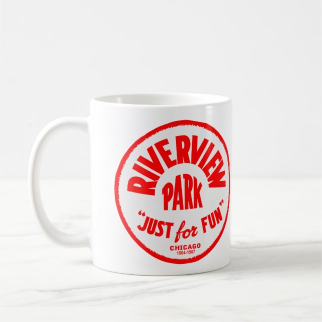 Taza De Café Parque de atracciones Riverview, Chicago, Illinois (Izquierda)