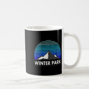 Taza De Café Parque de Invierno Colorado Azulejo Montaña 
