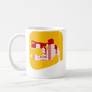 Taza De Café Parque de Parkour Ciudad Libre Corriendo Parkour
