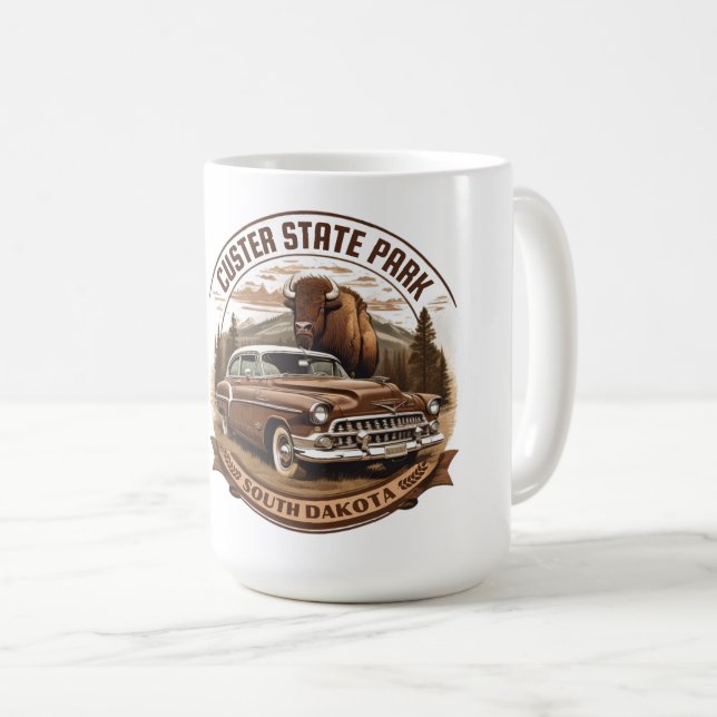 Taza De Café parque estatal custer en dakota meridional (Anverso derecho)