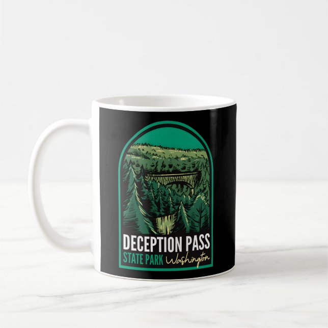 Taza De Café Parque Estatal Deception Pass Washington (Izquierda)