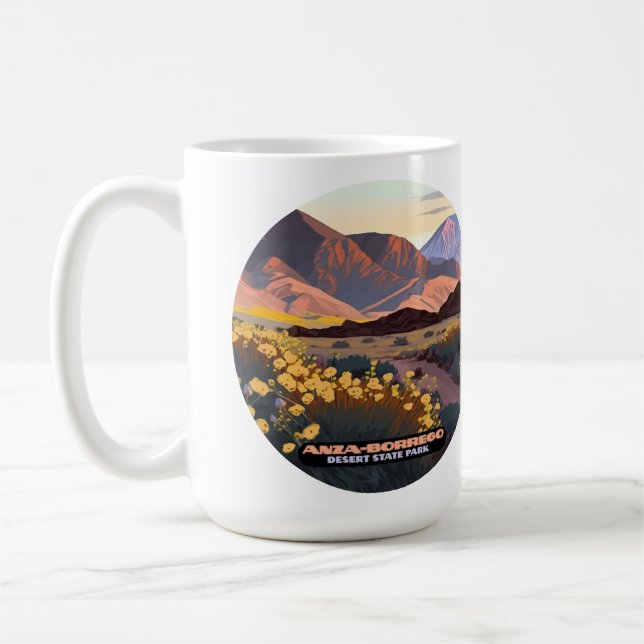 Taza De Café Parque estatal Desierto Anza Borrego California (Izquierda)