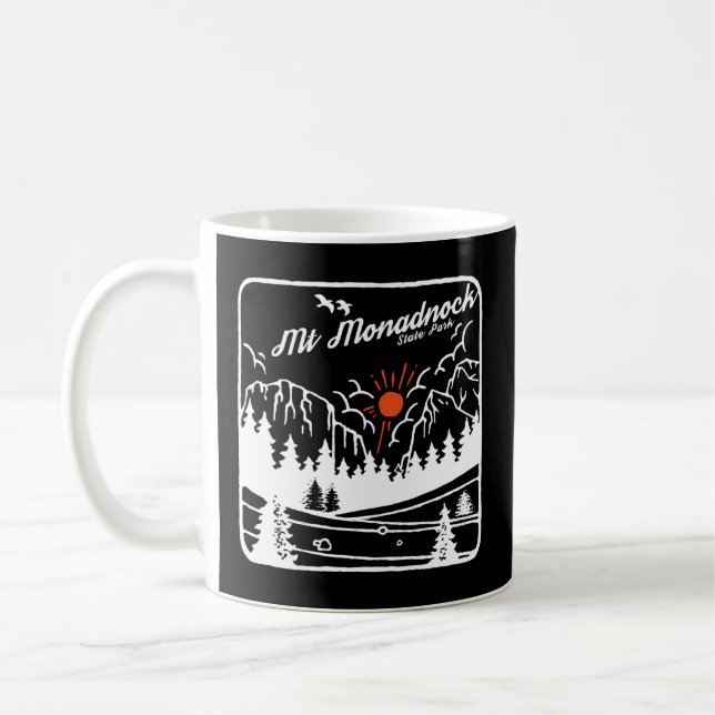 Taza De Café Parque Estatal Mount Monadnock New Hampshire Moder (Izquierda)
