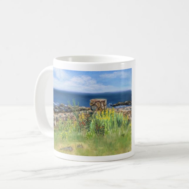 Taza De Café Parque Estatal Odiorne Point, Rye, NH (Anverso izquierdo)