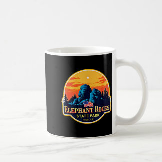 Taza De Café Parque Estatal Vintage Elephant Rocks, Naturaleza 