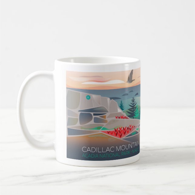 Taza De Café Parque nacional Acadia, Cadillac Mountain Mug (Izquierda)