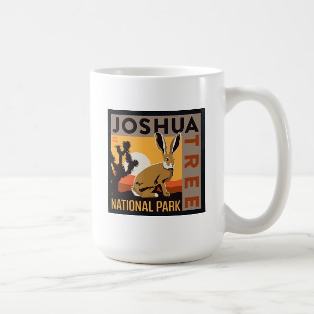 Taza De Café Parque nacional Árbol de Joshua | Jackrabbit (Derecha)