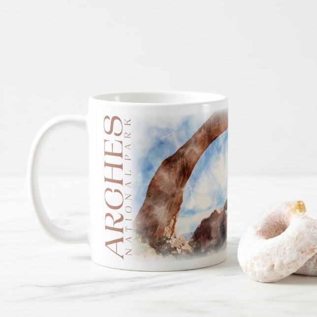 Taza De Café Parque nacional Arches Café Mug (Con donut)