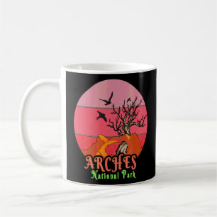 Taza De Café Parque nacional Arches Utah Retro Viajero V