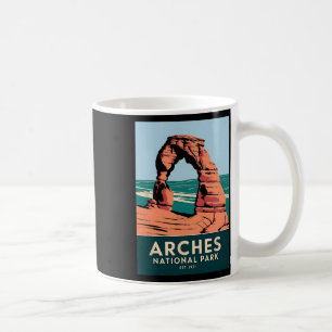 Taza De Café Parque Nacional Arches Vintage Camping Hiking Homb