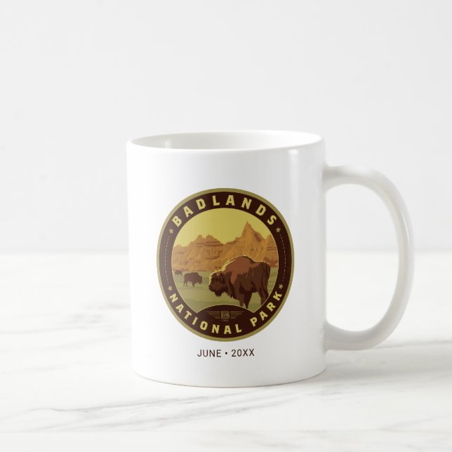 Taza De Café Parque nacional Badlands (Derecha)