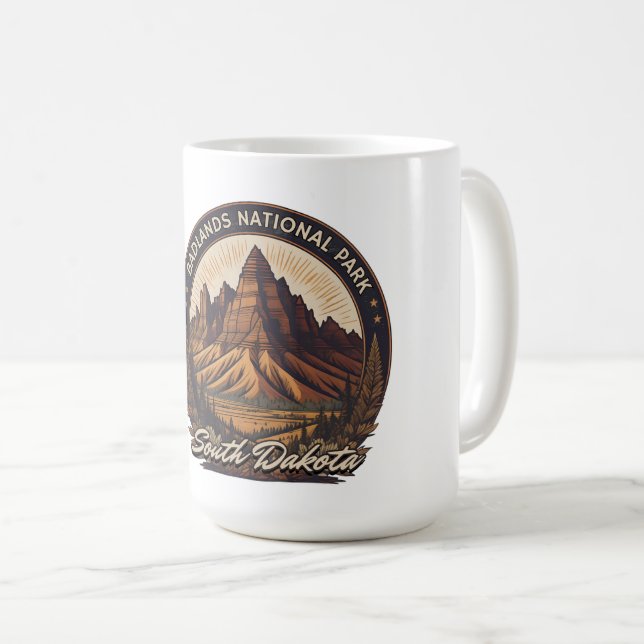 Taza De Café Parque nacional Badlands (Anverso derecho)