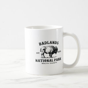 Taza De Café Parque Nacional Badlands Dakota del Sur Bisonte Am