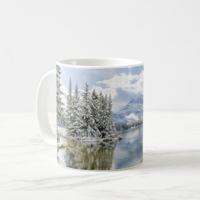 Taza De Café Parque nacional Banff en invierno (Anverso izquierdo)