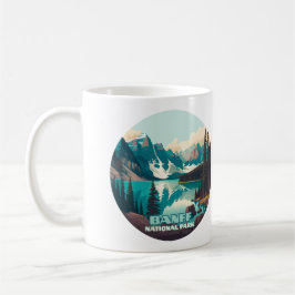 Taza De Café Parque nacional Banff Lago Moraine Retro