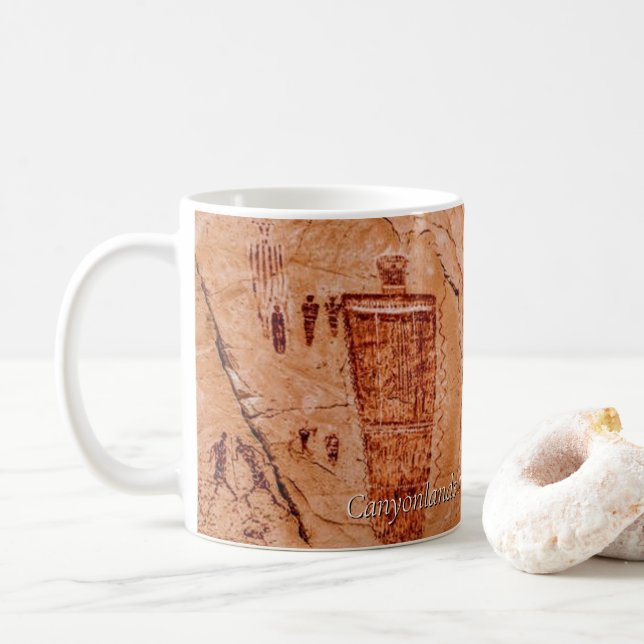 Taza De Café Parque nacional Canyonlands Pictograma de Utah (Con donut)