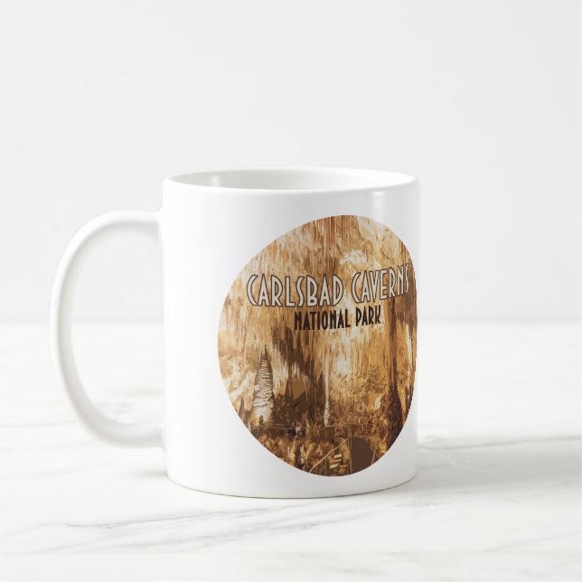 Taza De Café Parque nacional Cavernas Carlsbad Nuevo México (Izquierda)