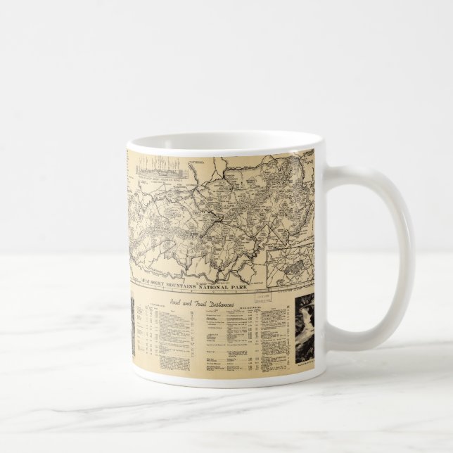 Taza De Café Parque nacional de Great Smoky Mountains (1940) (Derecha)
