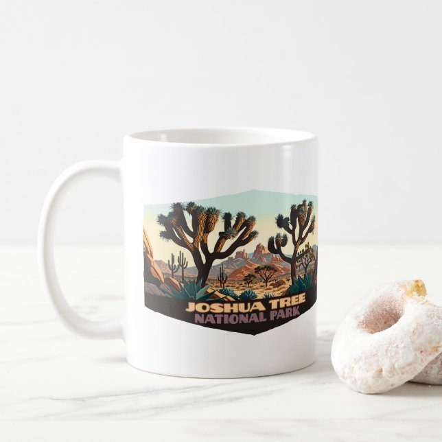Taza De Café Parque nacional de Joshua Tree, desierto de Califo (Con donut)
