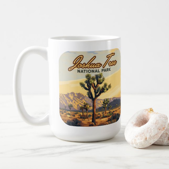 Taza De Café Parque nacional de Joshua Tree, desierto de Califo (Con donut)