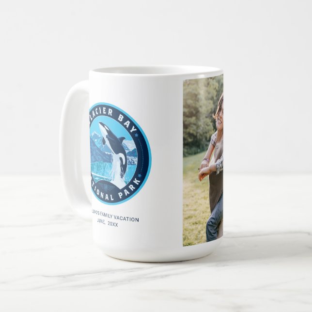 Taza De Café Parque nacional de la Bahía del Glaciar (Anverso izquierdo)