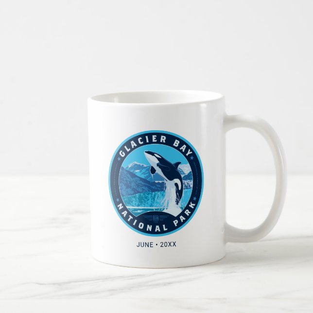 Taza De Café Parque nacional de la Bahía del Glaciar (Derecha)