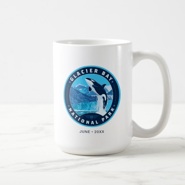 Taza De Café Parque nacional de la Bahía del Glaciar (Derecha)