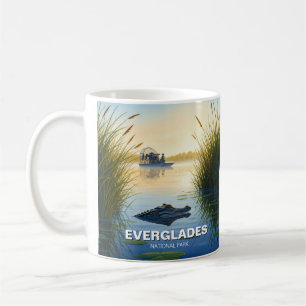 Taza De Café Parque nacional de la lancha aérea y el lagarto Ev