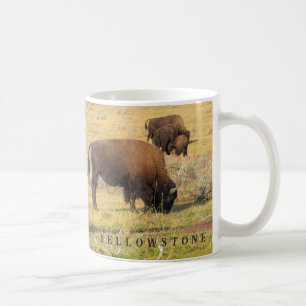 Taza De Café Parque nacional de Lamar Valley Bison Yellowstone