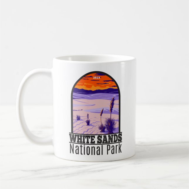 Taza De Café Parque nacional de las Arenas Blancas Nuevo México (Izquierda)