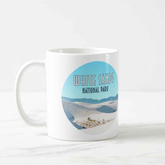 Taza De Café Parque nacional de las Arenas Blancas Nuevo México (Izquierda)