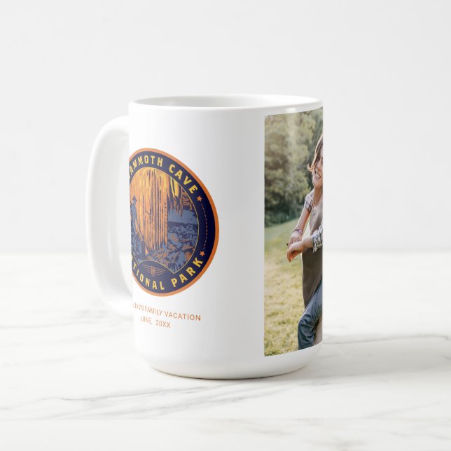 Taza De Café Parque nacional de las Cuevas Mammoth (Anverso izquierdo)