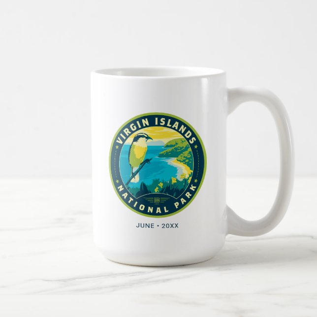 Taza De Café Parque nacional de las Islas Vírgenes (Derecha)