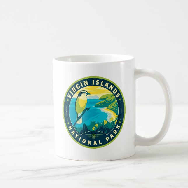 Taza De Café Parque nacional de las Islas Vírgenes (Derecha)