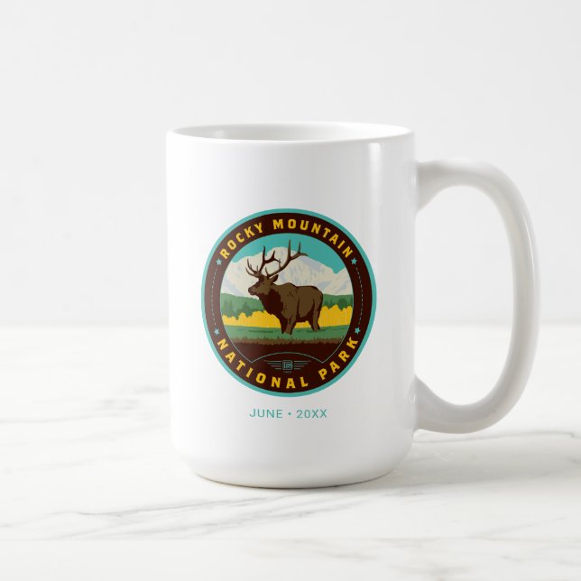 Taza De Café Parque nacional de las Montañas Rocosas (Derecha)