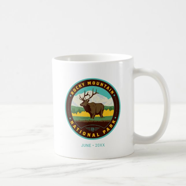 Taza De Café Parque nacional de las Montañas Rocosas (Derecha)