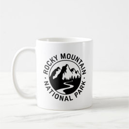 Taza De Café Parque nacional de las Montañas Rocosas Emblem