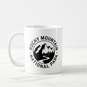Taza De Café Parque nacional de las Montañas Rocosas Emblem