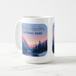 Taza De Café Parque nacional de las Montañas Rocosas Montañas C