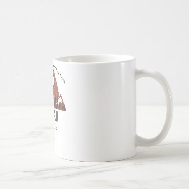 Taza De Café Parque nacional de los volcanes de Hawái (Derecha)