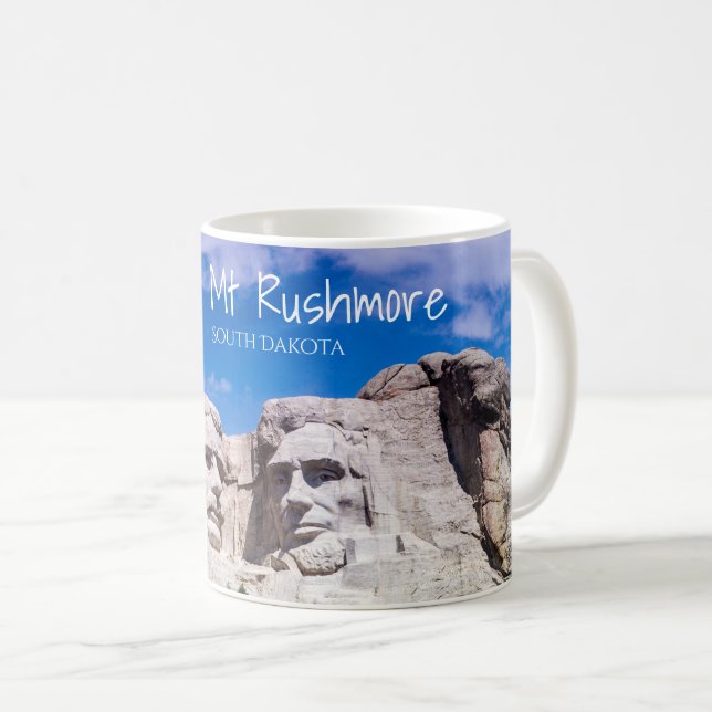 Taza De Café Parque nacional de Mount Rushmore (Anverso derecho)