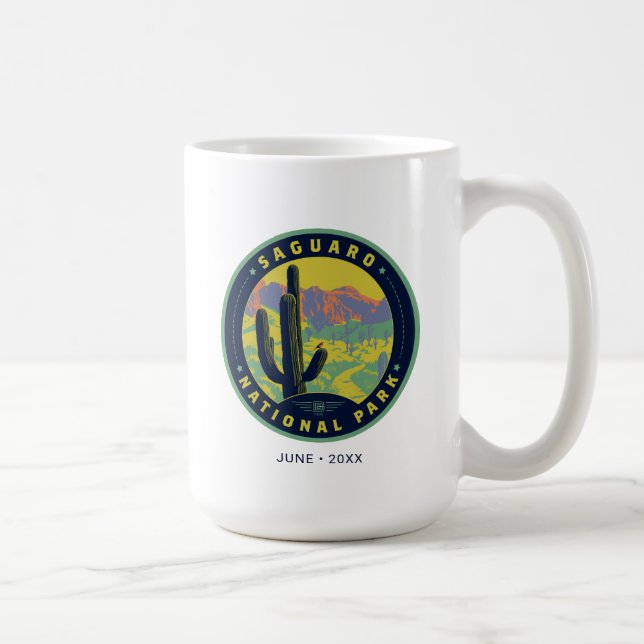 Taza De Café Parque nacional de Saguaro (Derecha)
