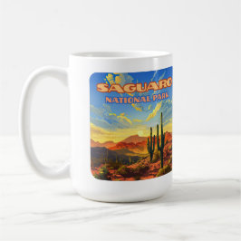 Taza De Café Parque nacional de Saguaro - Arizona Desert Cactus
