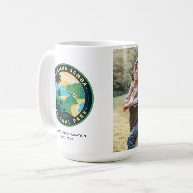 Taza De Café Parque nacional de Samoa Americana (Anverso izquierdo)