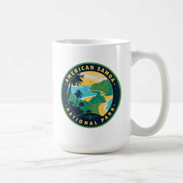 Taza De Café Parque nacional de Samoa Americana (Derecha)