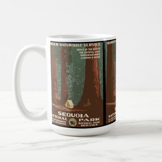Taza De Café Parque nacional de secoya (Izquierda)
