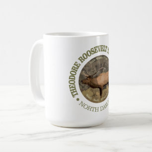 Taza De Café Parque nacional de Theodore Roosevelt (alces)
