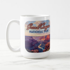 Taza De Café Parque nacional del Gran Cañón, Arizona Retro