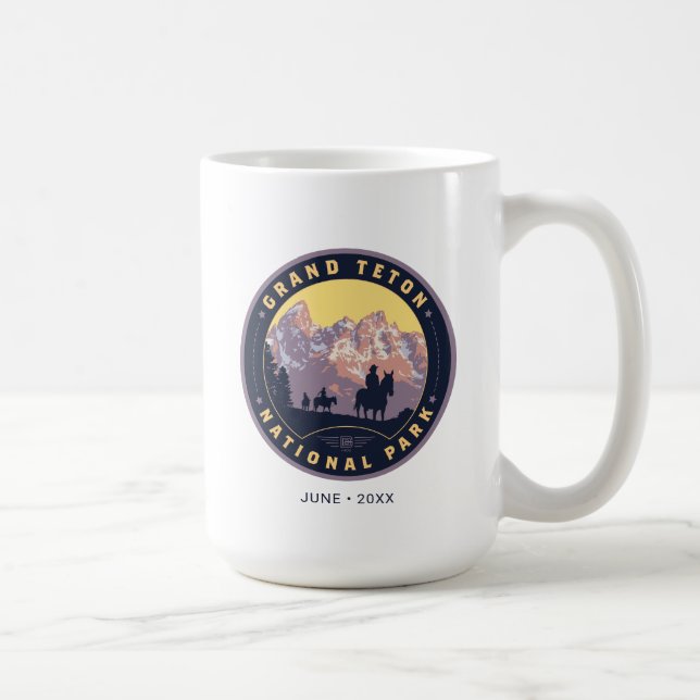 Taza De Café Parque nacional del Gran Tetón (Derecha)